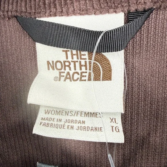 The North Face Womens Utility Cord Shacket Coal‎ Brown Relaxed Fit XL